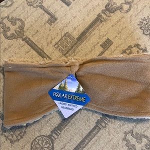 Sherpa lined fleece headband